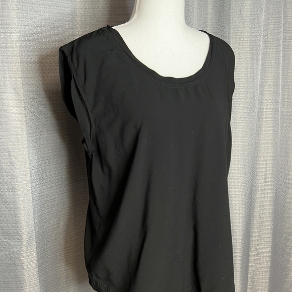 VELVET HEART BLACK RAYON LARGE BLOUSE - Picture 1 of 7